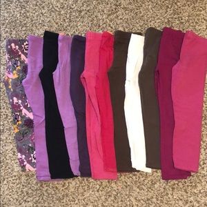 12 pairs of girls leggings